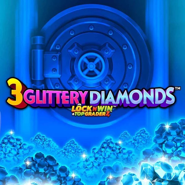 3 Glittery Diamonds slot icon by PearFiction Studios, available at Mr Vegas Casino