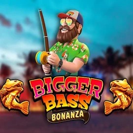 Bigger Bass Bonanza online game logo by Pragmatic Play on mrvegascasino.eu