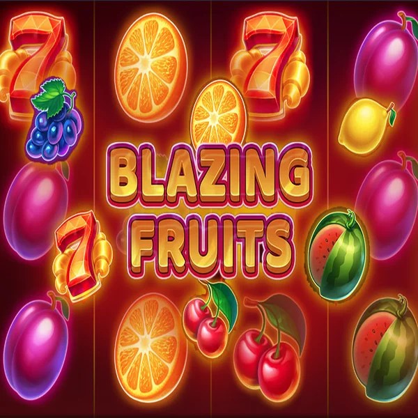 Blazing Fruits online game logo by Inbet Games on mrvegascasino.eu