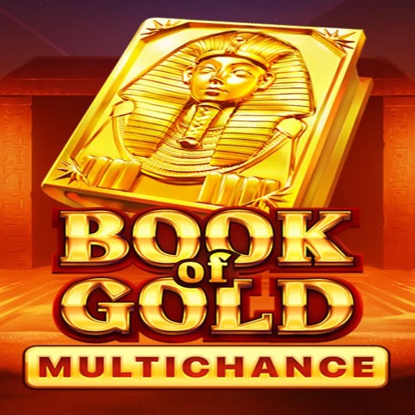 Book of Gold Multichance slot visual from Playson available on mrvegascasino.eu