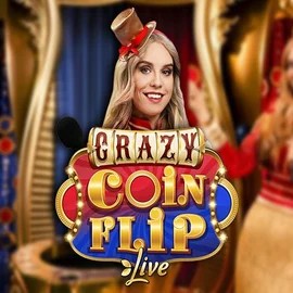 Crazy Coin Flip slot visual from Evolution available on mrvegascasino.eu