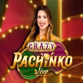 Crazy Pachinko slot logo by Evolution at Mr Vegas Casino