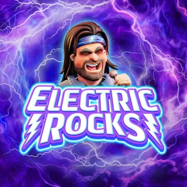 Electric Rocks online game logo by Inspired Gaming on mrvegascasino.eu