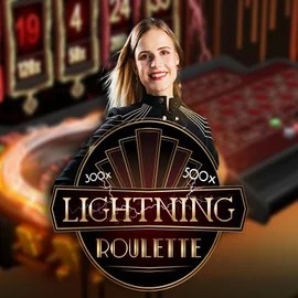 Lightning Roulette slot icon by Evolution, available at Mr Vegas Casino