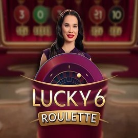 Lucky 6 Roulette online game logo by Pragmatic Play on mrvegascasino.eu