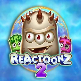 Reactoonz 2 online game logo by Play'n GO on mrvegascasino.eu