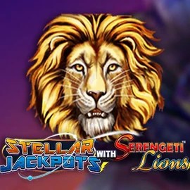 Stellar Jackpots with Serengeti Lions logo – Jackpots by Lightning Box Game at Mr Vegas Casino