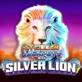 Stellar Jackpots with Silver Lion slot icon by Lightning Box Game, available at Mr Vegas Casino