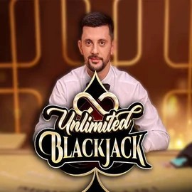 Unlimited Blackjack logo by Ezugi at Mr Vegas Casino