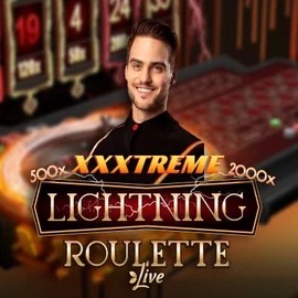 Official Live Casino logo: XXXtreme Lightning Roulette by Evolution at Mr Vegas Casino